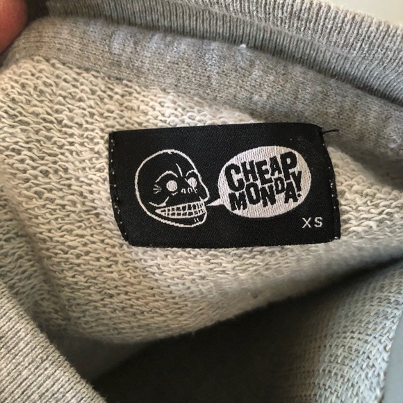Urban Outfitters Cheap Monday script logo sweatshirt light grey - Picture 7 of 7